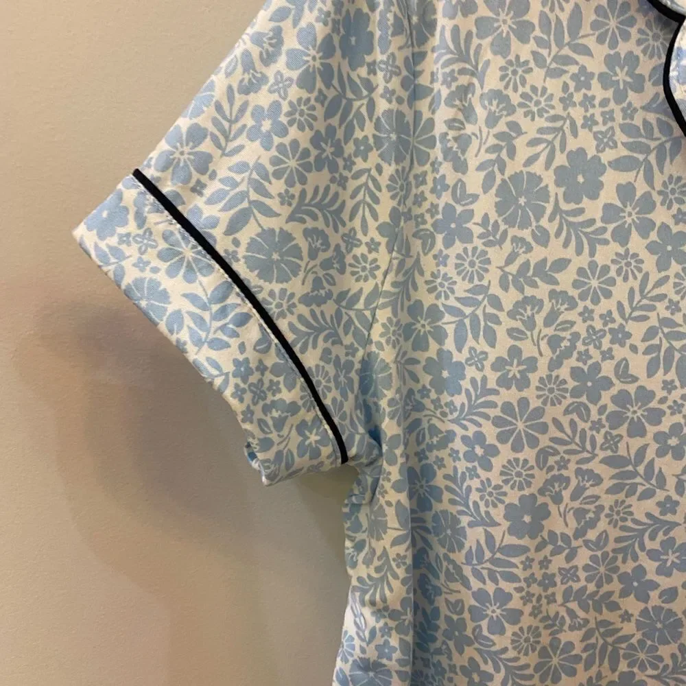 Kate Spade White Floral Top Pajama Women Size M
